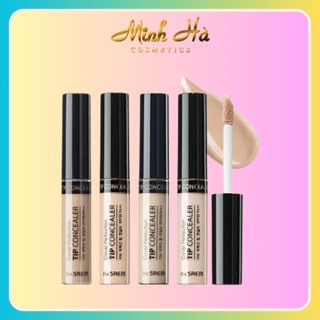 Che khuyết điểm The Saem Cover Perfection Tip Concealer SPF28 PA++ 10ml giúp che những khuyết điểm trên da