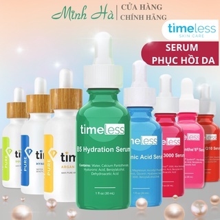 Serum Timeless 30ml đủ loại (Vitamin B5, Coenzyme, Matrixyl S6 , HA , Argan Oil , Squalane Oil , Matrixyl 3000)