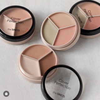 Che khuyết điểm triệt sắc The Saem Cover Triple Pot Concealer 4.5g hiệu ứng che phủ đa dạng