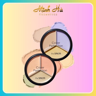 Che khuyết điểm triệt sắc The Saem Cover Triple Pot Concealer 4.5g hiệu ứng che phủ đa dạng