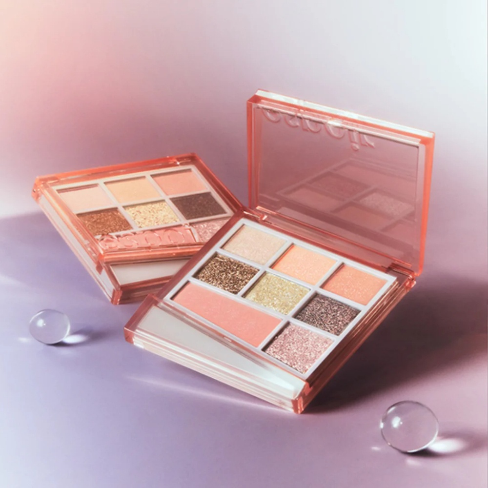 Bảng phấn mắt trang điểm 8 ô Espoir Real Eye Palette All New 7.5g mịn lì có độ bám lâu ánh nhũ lấp lánh