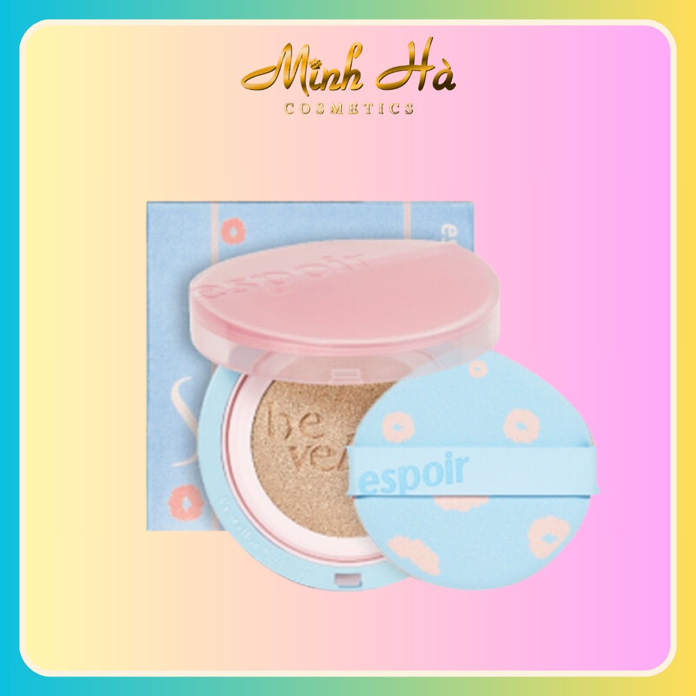 Phấn nước Espoir Pro Tailor Be Velvet Cover Cushion Sakura + Cherry Blossom Edition 13gr mỏng nhẹ, mềm mịn