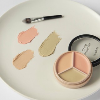Che khuyết điểm triệt sắc The Saem Cover Triple Pot Concealer 4.5g hiệu ứng che phủ đa dạng