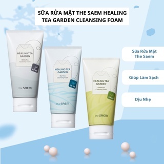 Sữa rửa mặt The Saem Healing Tea Garden Cleansing Foam 150ml sáng da, mềm mịn và săn chắc