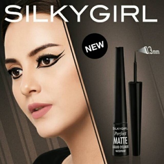 Kẻ mắt nước SilkyGirl Perfect Matte Liquid Eyeliner 01 Matte Black 2.5ml nhỏ gọn lâu trôi