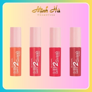 Son kem lì 2In1 Silkygirl Lip 2 Cheek Flush 3.8ml mềm mịn lâu trôi Thái Lan