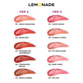 Son tint bóng Lemonade Mirror Mirror Water Tint Version 2 4g bền màu lâu trôi kết cấu mỏng nhẹ