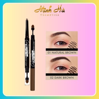 Chì kẻ mày Silkygirl Flat Tip Brow Liner hai đầu lâu trôi 24hr 0.15g điều chỉnh độ đậm nhạt và làm đều màu lông mày