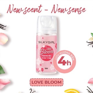 Xịt thơm Silkygirl Fragrance Mist Hair And Body 50ml cho cơ thể tỏa mùi hương ngọt ngào