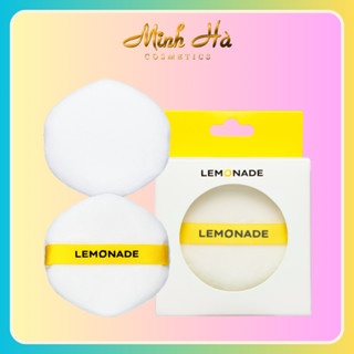 Bộ 2 bông phấn phủ Lemonade Loose Powder Puff Set giúp lớp nền mỏng nhẹ tự nhiên