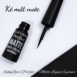 Kẻ mắt nước SilkyGirl Perfect Matte Liquid Eyeliner 01 Matte Black 2.5ml nhỏ gọn lâu trôi