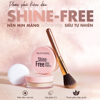 Phấn phủ Silkygirl Shine Free Loose Powder 8g dạng bột kiềm dầu