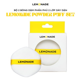Bộ 2 bông phấn phủ Lemonade Loose Powder Puff Set giúp lớp nền mỏng nhẹ tự nhiên