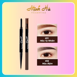 Chì kẻ mày Silkygirl Perfect Brow Liner & Powder chì kẻ mày 2 đầu 0.5g lên màu tự nhiên chuẩn mịn