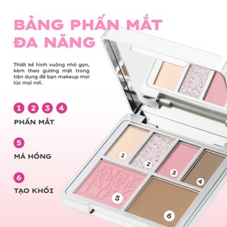 Phấn mắt Lemonade Aesthetic Multi-task Palette 10.8g chất phấn mịn lì lên màu chuẩn