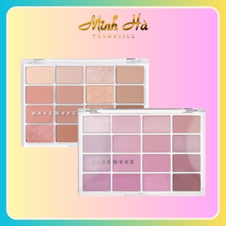 Bảng mắt trang điểm WAKEMAKE Soft Blurring 16 ô màu sắc đa dạng chất phấn min bám lâu