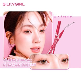 Bút kẻ mắt Silkygirl X-Treme Sharp Brush Liner siêu mảnh màu đen 01 Extreme Black chống lem chống trôi giữ màu lâu