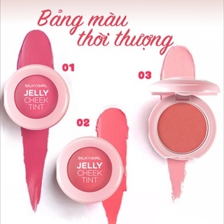Phấn má SilkyGirl Jelly Cheek Tint 3g cho làn da hồng hào, tươi trẻ