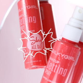 Xịt khóa makeup Silkygirl Makeup Setting Spray 70ml các dòng giữ lớp makeup lâu trôi, bền màu