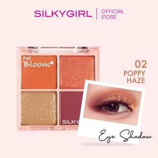 Phấn mắt 4 ô Silkygirl Full Bloom Shadow Quad 6.4g chất phấn mềm mịn bám màu tốt