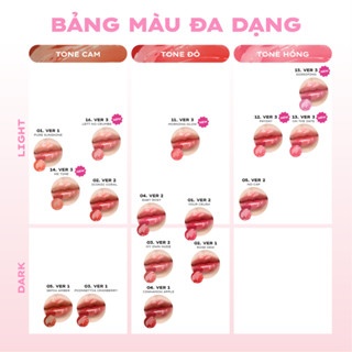 Son tint bóng Lemonade Mirror Mirror Water Tint Version 2 4g bền màu lâu trôi kết cấu mỏng nhẹ