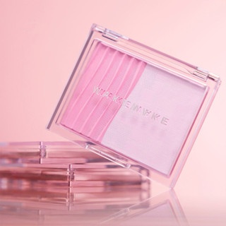 Phấn má hồng trang điểm Wakemake Sheer Layering Dual Blusher 5g chất phấn siêu mịn độ bóng tự nhiên