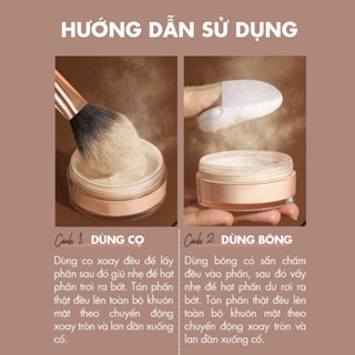 Phấn phủ Silkygirl Shine Free Loose Powder 8g dạng bột kiềm dầu