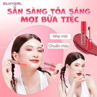 Son kem lì Silkygirl Slay All Day Lip Cream 2ml chất son mịn mướt lên màu chuẩn