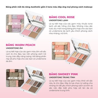 Phấn mắt Lemonade Aesthetic Multi-task Palette 10.8g chất phấn mịn lì lên màu chuẩn