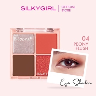 Phấn mắt 4 ô Silkygirl Full Bloom Shadow Quad 6.4g chất phấn mềm mịn bám màu tốt