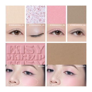 Phấn mắt Lemonade Aesthetic Multi-task Palette 10.8g chất phấn mịn lì lên màu chuẩn