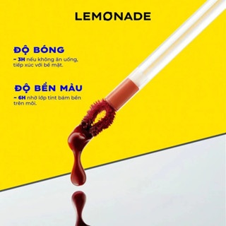 Son tint bóng Lemonade Mirror Mirror Water Tint Version 2 4g bền màu lâu trôi kết cấu mỏng nhẹ