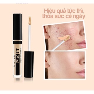 Che khuyết điểm Silkygirl Fix It Liquid Concealer 2ml lớp nền mịn mượt hoàn hảo không tì vết