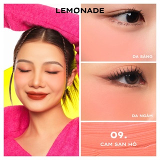 Phấn má kem Lemonade Perfect Couple Blush 5 years 8.5g finish mịn lì bền màu kèm cọ tiện dụng