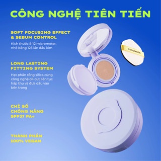 Phấn nước Lemonade Supermatte No Makeup Cushion 15g thuần chay mỏng nhẹ kiềm dầu chống nắng