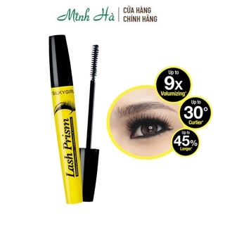 Mascara SilkyGirl Lash Prism 01 Blackest Black 5ml cho hàng mi trở nên dày hơn và dài lên cong vút