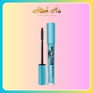 Mascara SilkyGirl Big Eye Collagen 01 Blackest Black 5ml chuốt mi giúp làn mi dày và sắc sảo hơn