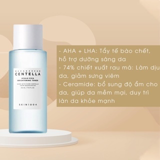 Nước hoa hồng Skin1004 Madagascar Centella Hyalu-cica Brightening Toner 210ml cấp nước và độ ẩm cho da