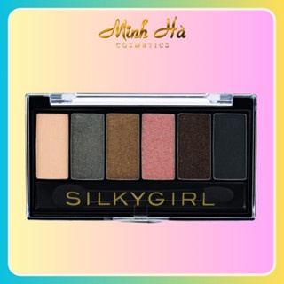 Phấn mắt Silkygirl Truly Nude Eye Shadow Palette 6 ô - màu 03 Sandy 6g cho đôi mắt thêm
