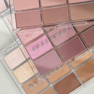 Bảng mắt trang điểm WAKEMAKE Soft Blurring 16 ô màu sắc đa dạng chất phấn min bám lâu