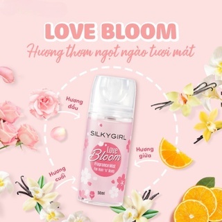 Xịt thơm Silkygirl Fragrance Mist Hair And Body 50ml cho cơ thể tỏa mùi hương ngọt ngào