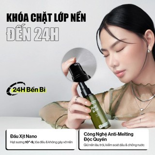 Xịt khóa nền GLAMRR Q Vegan Super Stay Makeup Fixer 50ml cung cấp độ ẩm cho da lâu trôi, bền màu