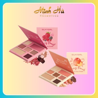 Bảng phấn mắt và má 7 ô Silkygirl Eye & Face Palette 12.6g hạt phấn li ti mềm mịn