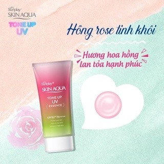 Kem chống nắng Skin Aqua Tone Up UV Essence/Milk SPF50+ PA++++ 50g bản nội địa Nhật và sản xuất tại Việt Nam