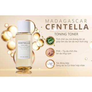 Nước hoa hồng Skin1004 Madagascar Centella Toning Toner 210ml cung cấp độ ẩm cho da loại bỏ được chất nhờn, bụi bẩn