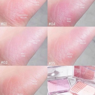 Phấn má hồng trang điểm Wakemake Sheer Layering Dual Blusher 5g chất phấn siêu mịn độ bóng tự nhiên