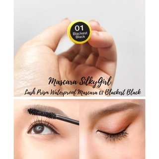 Mascara SilkyGirl Lash Prism 01 Blackest Black 5ml cho hàng mi trở nên dày hơn và dài lên cong vút