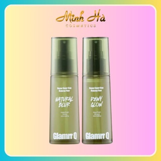 Xịt khóa nền GLAMRR Q Vegan Super Stay Makeup Fixer 50ml cung cấp độ ẩm cho da lâu trôi, bền màu