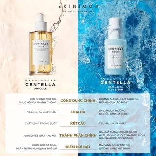 Tinh chất Skin1004 Madagascar Centella Hyalu-Cica Blue Serum 50ml giúp cấp ẩm và làm dịu da