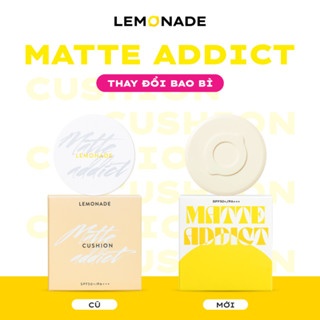Phấn nước Lemonade Matte Addict Cushion SPF 50+ PA+++ 15g che phủ mỏng nhẹ mịn màng